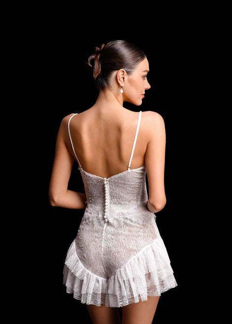 AMALIA French Chantilly Lace Lingerie Set