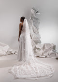 ANNA bridal veil with butterflies