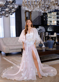 ARIEL Airy 3D Flower Bridal Robe
