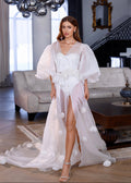 ARIEL robe with 3D flowers