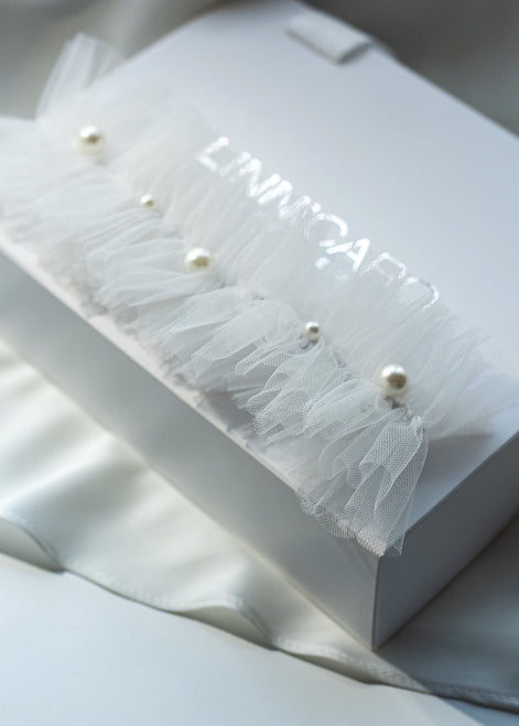 DROPS Bridal pearls garter