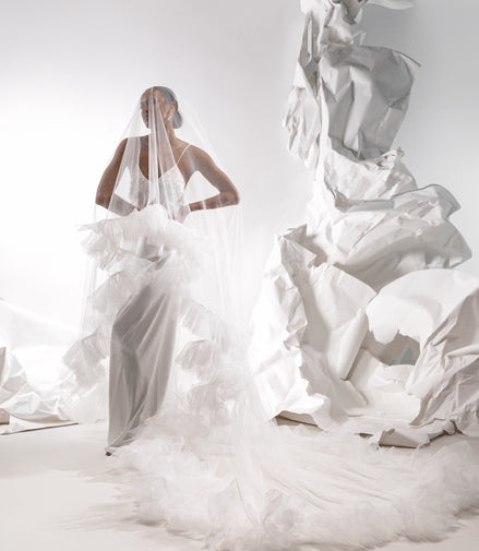 ELLEN Ruffled Bridal Veil