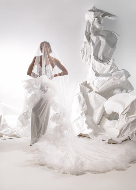 ELLEN Ruffled Bridal Veil