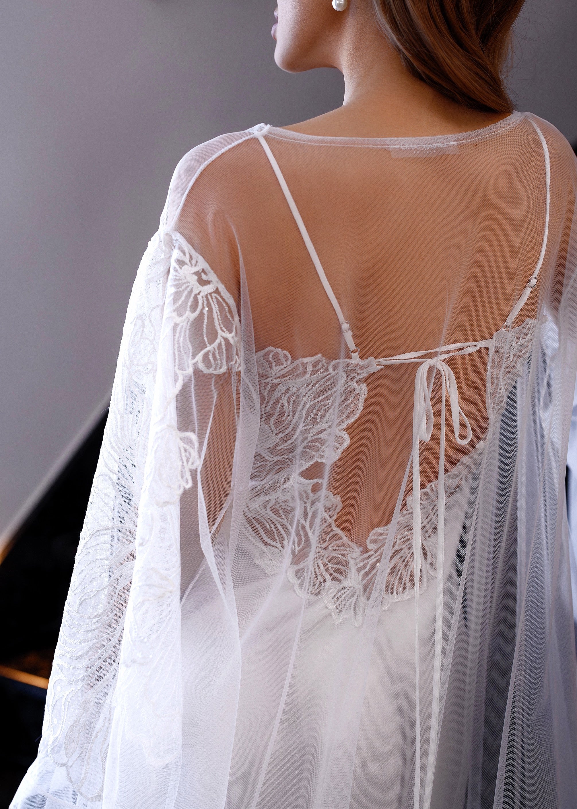 EMBER Floral Appliqué Peignoir