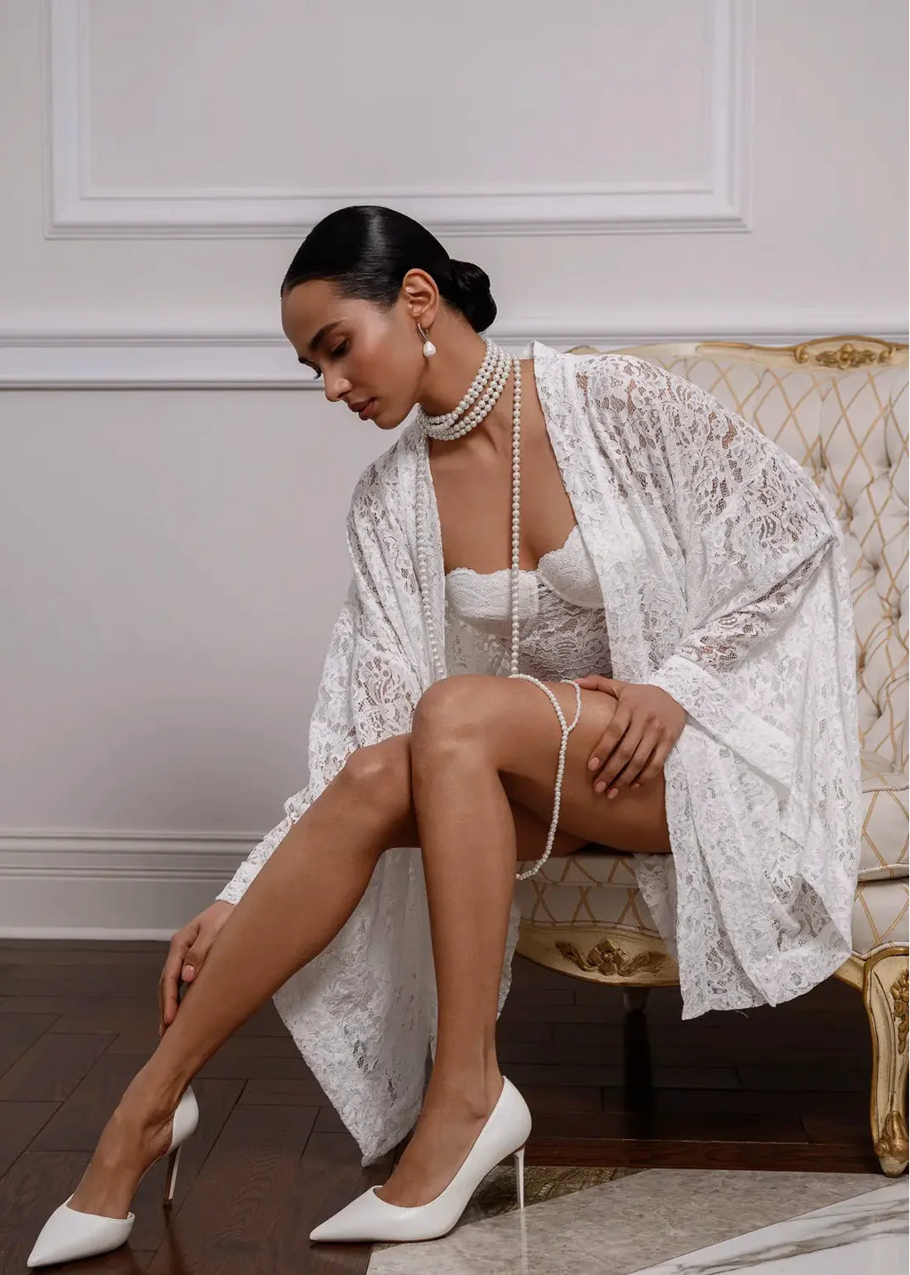 FRISSON short kimono robe