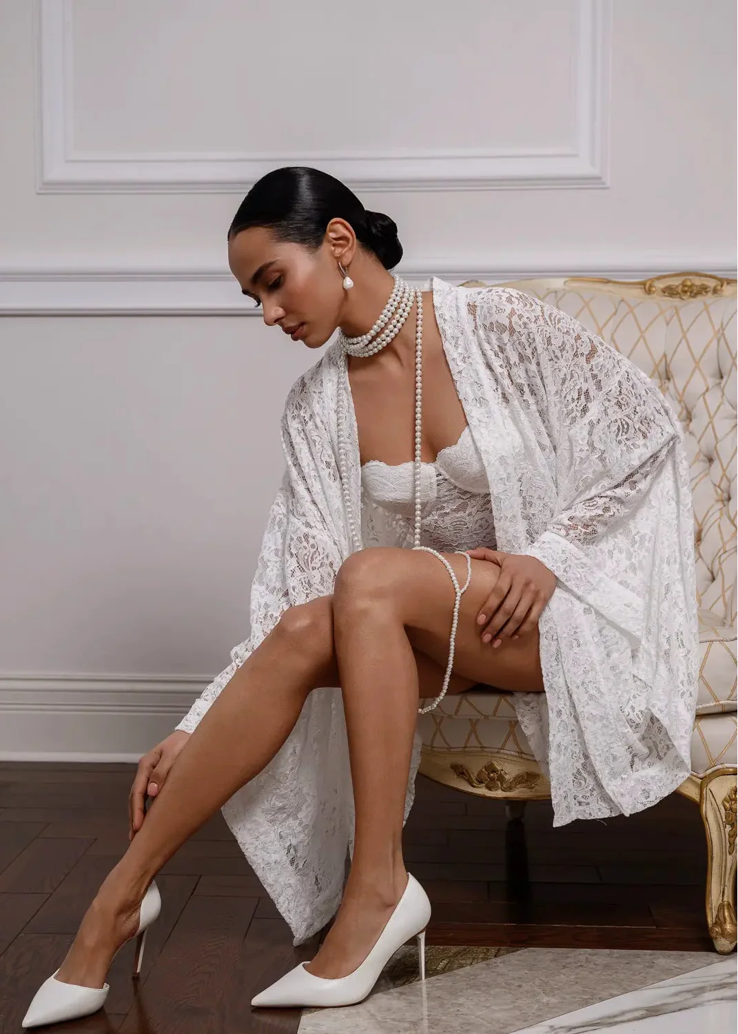 FRISSON short kimono robe
