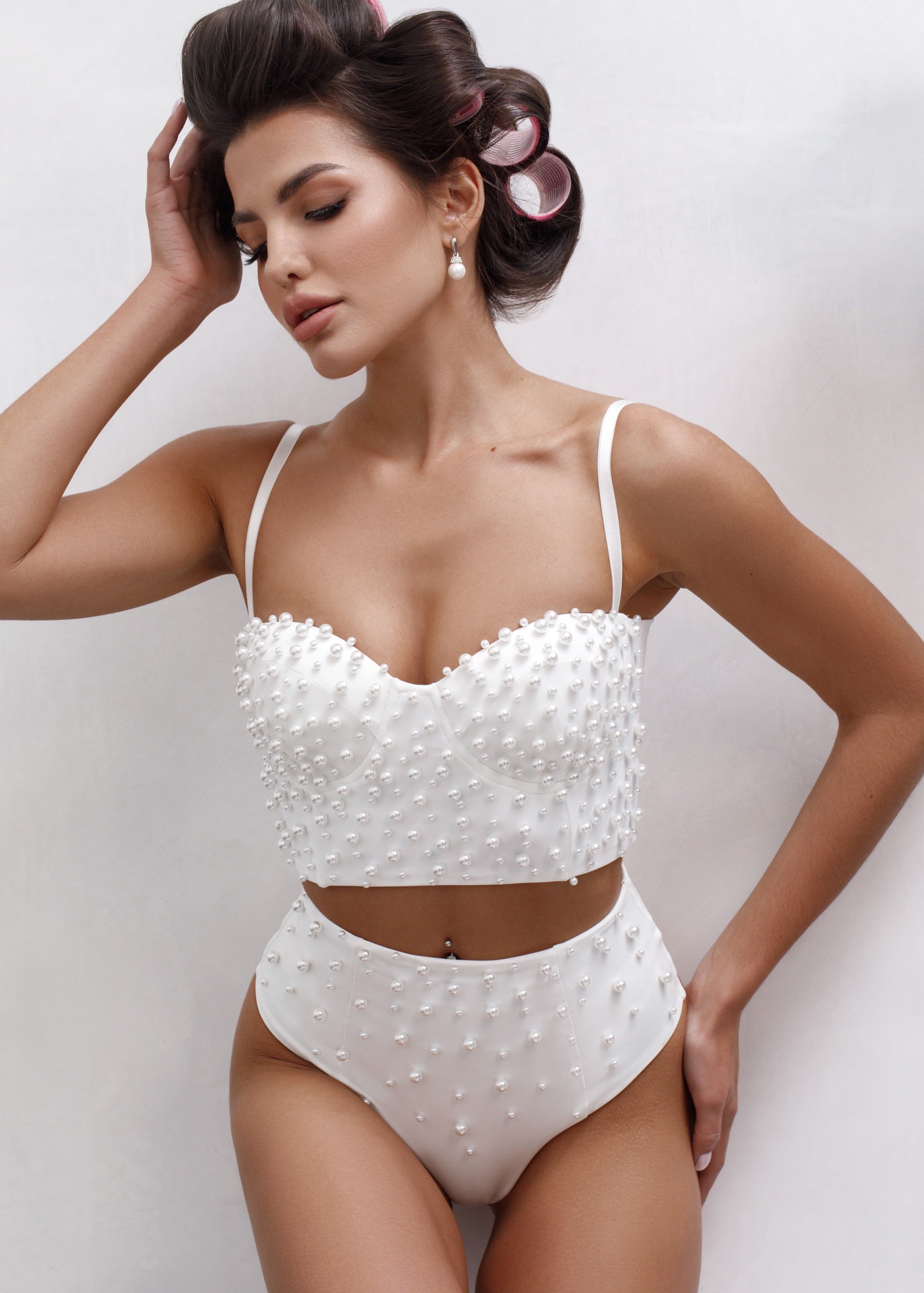 IRIS Bustier Set with Pearls