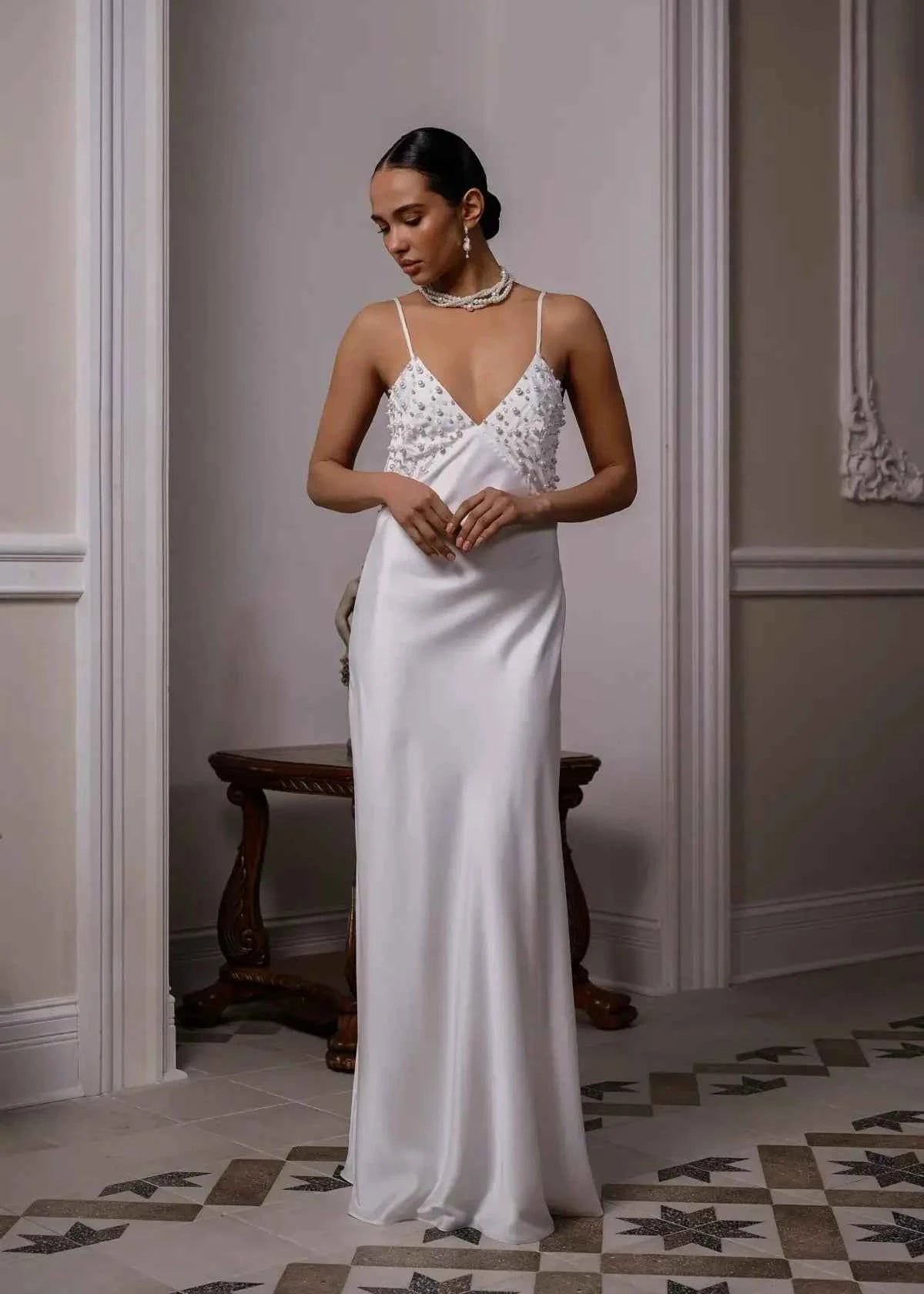 MARGO LONG slip dress