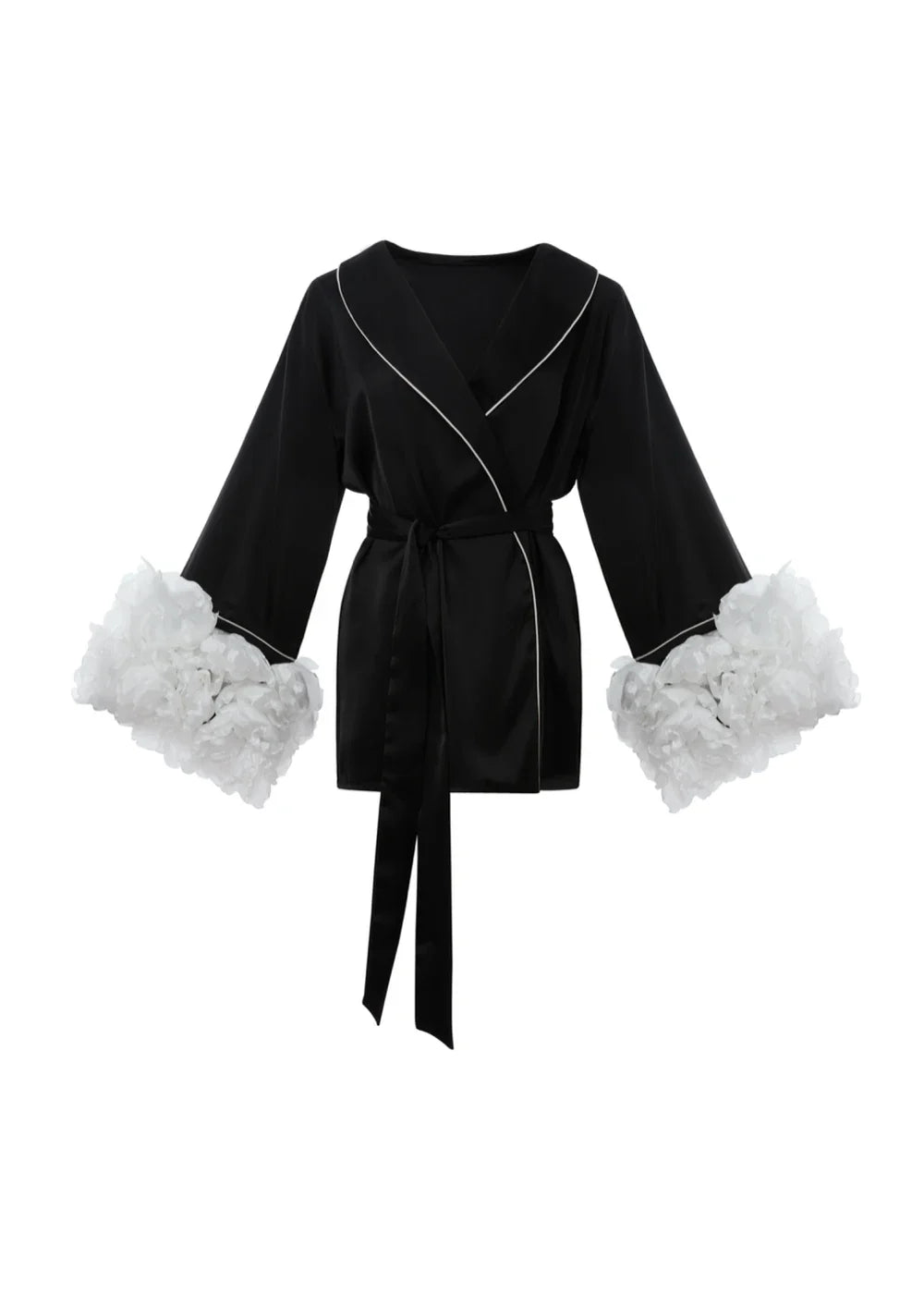 MEGANE BLACK pyjama set with flowers